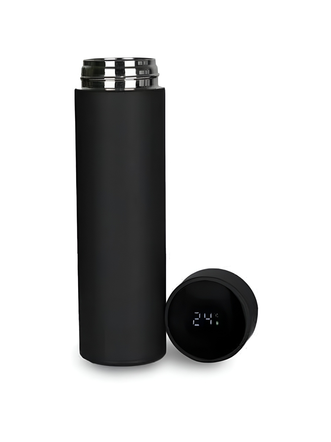 

Shreedah Black Stainless Steel Smart Vacuum Water Bottle