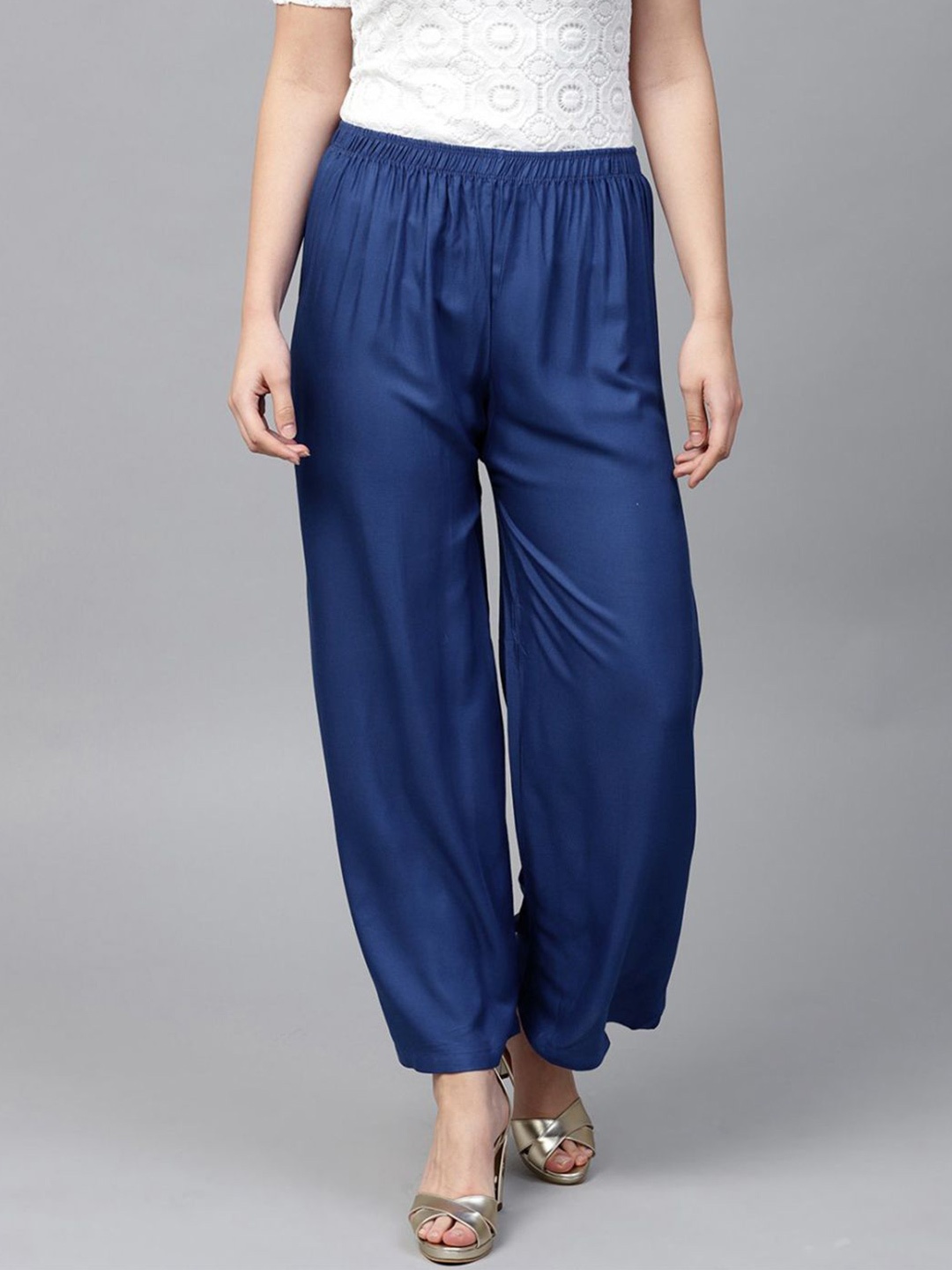 

GO GAZAB Women Palazzos, Blue