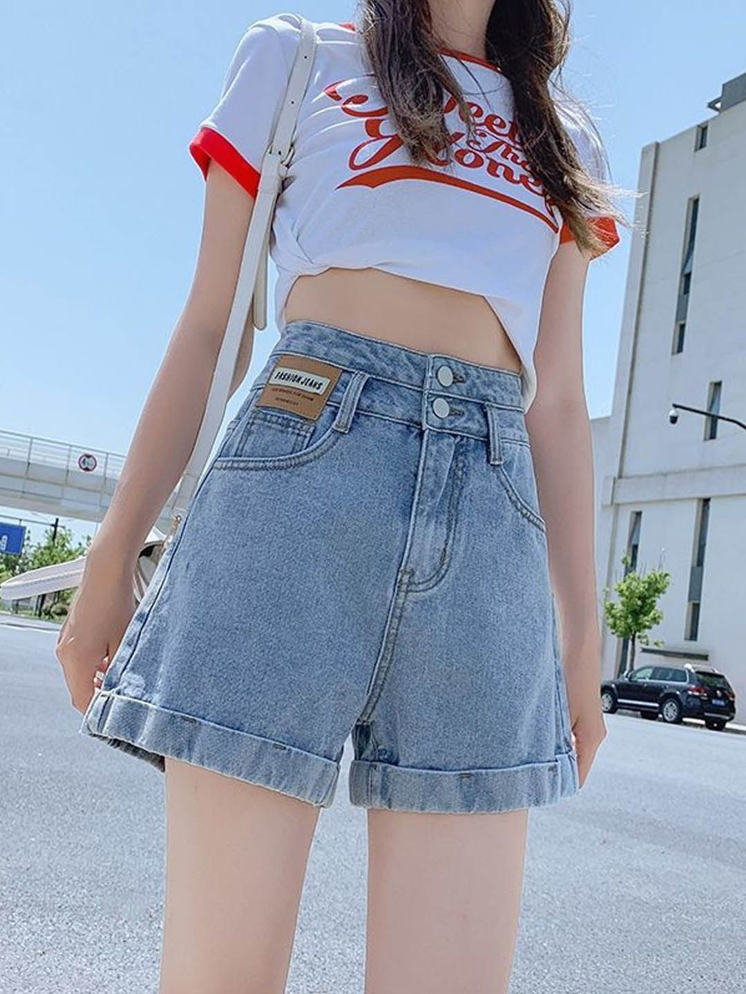 

StyleCast Women Denim Shorts, Blue
