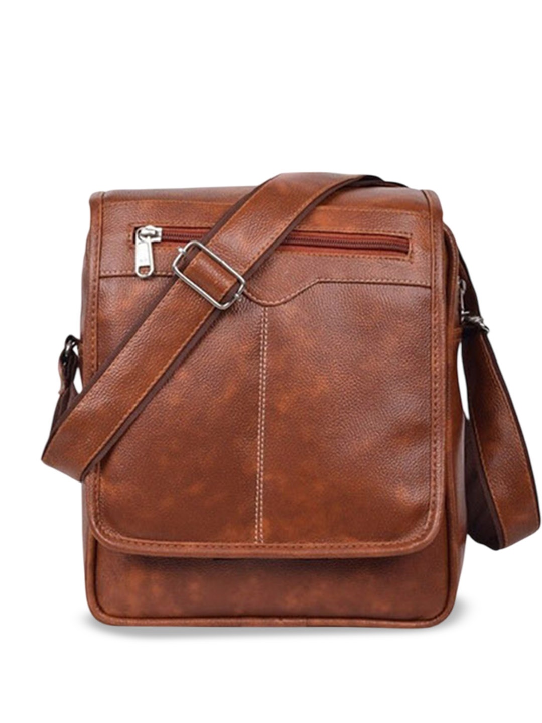 

GOLD SKY Textured Sling Bag, Tan