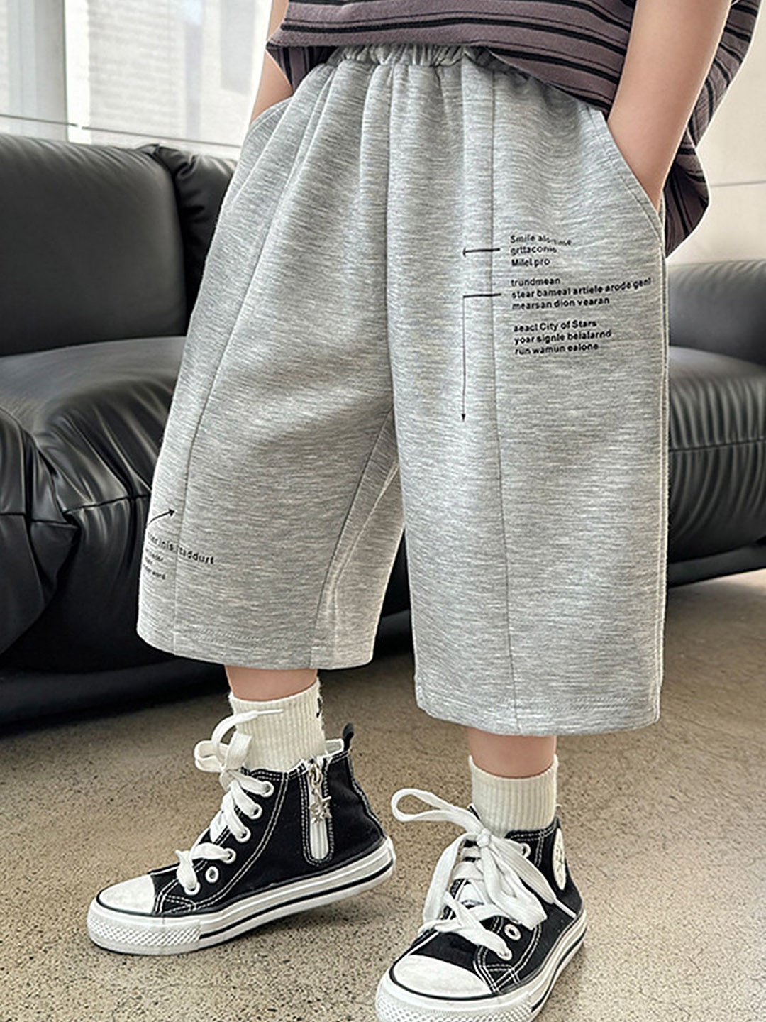 

LULU & SKY Boys Shorts, Grey