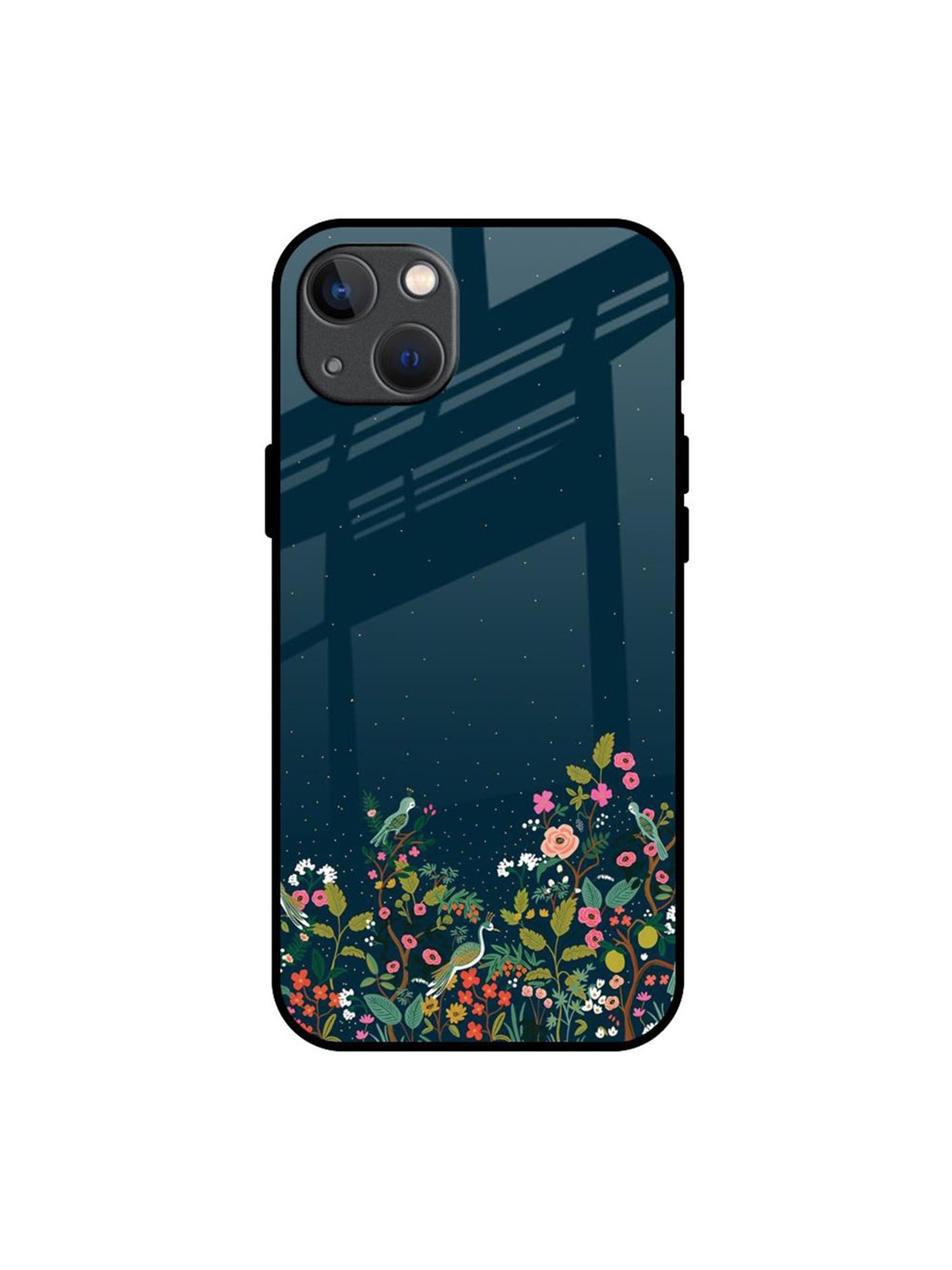 

QRIOH Small Garden Printed iPhone 13 Back Case, Green