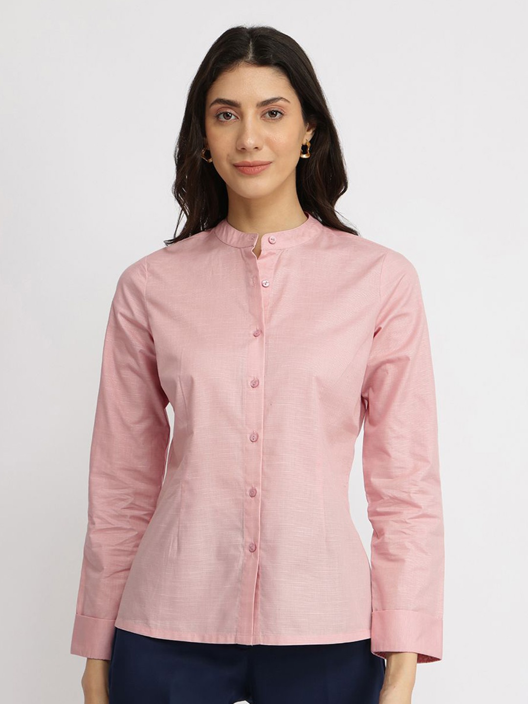 

FableStreet Women Comfort Opaque Formal Shirt, Pink