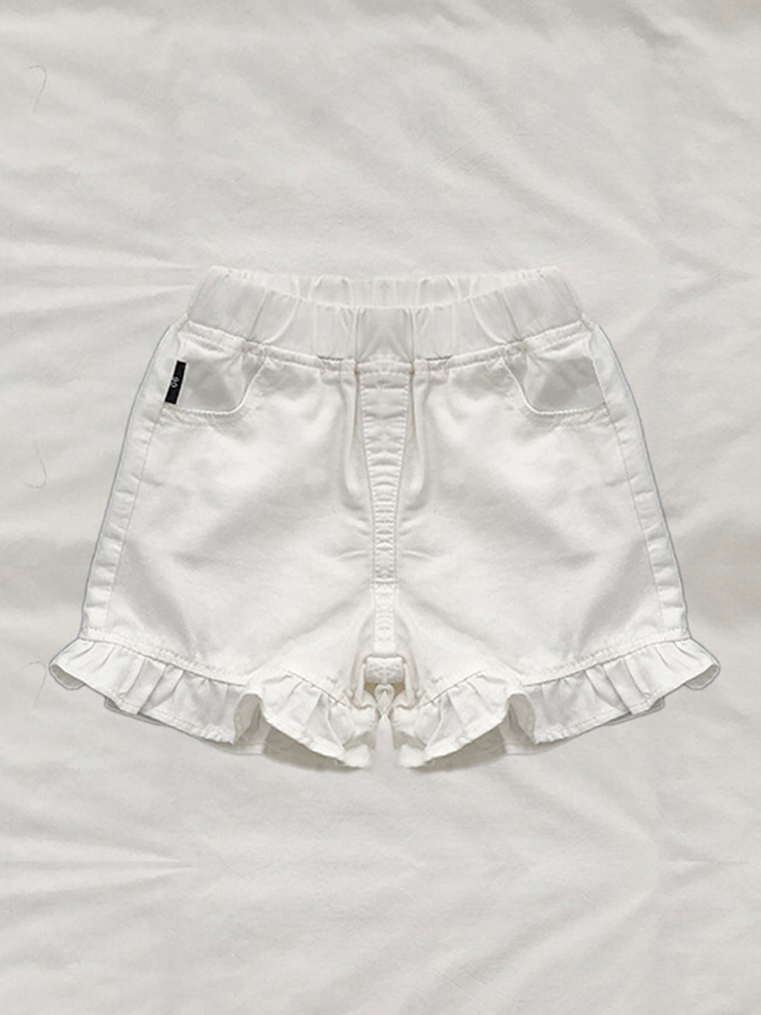

LULU & SKY Girls Slim Fit Shorts, White