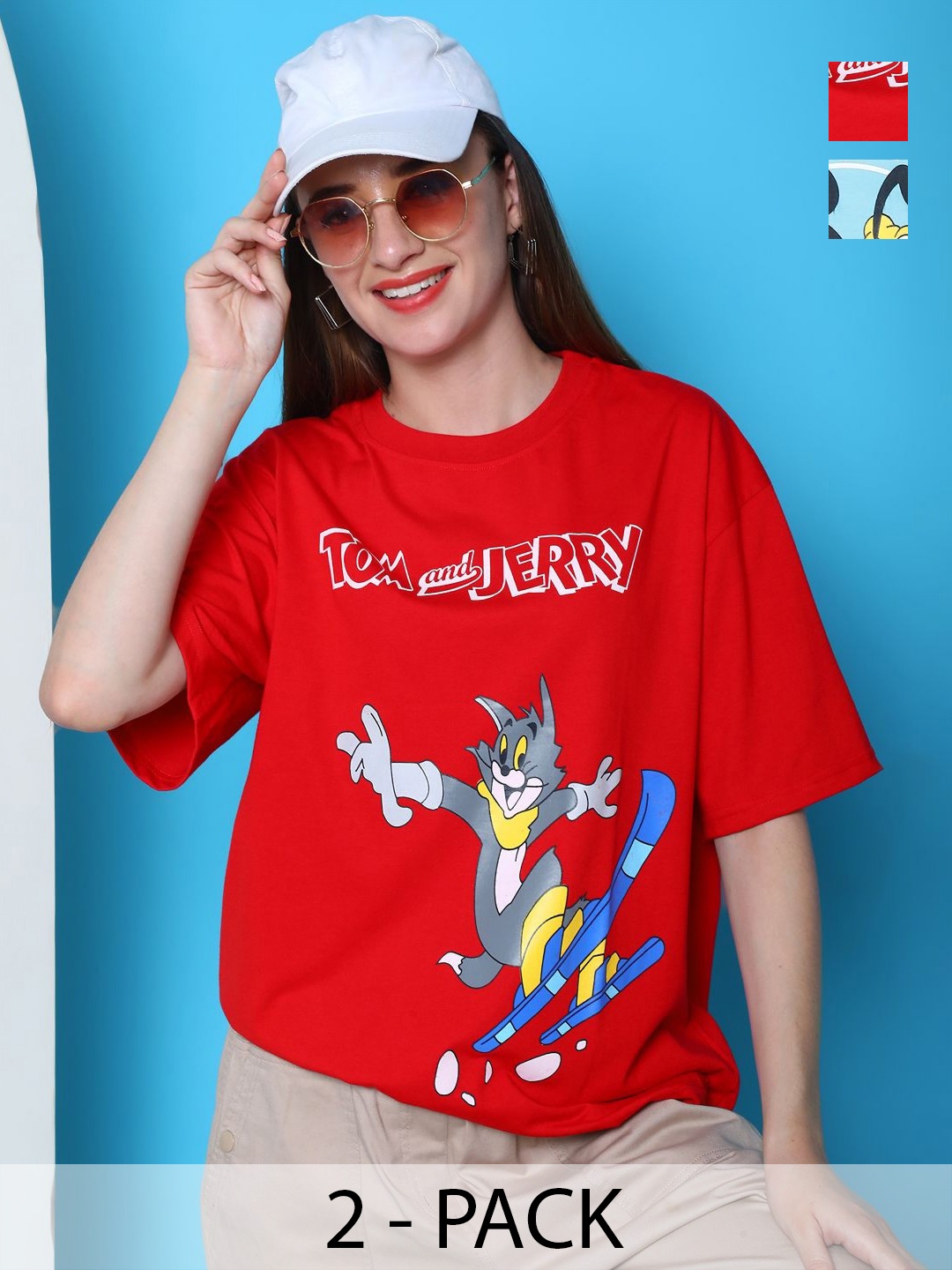 

Dreambe Women 2 Wonder Woman Printed Applique T-shirt, Multi