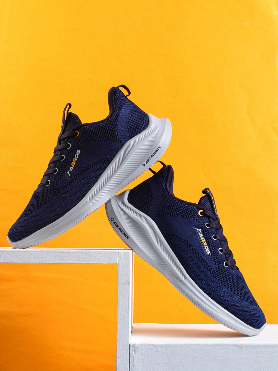 

ABROS Men Mesh Running Shoes, Navy blue