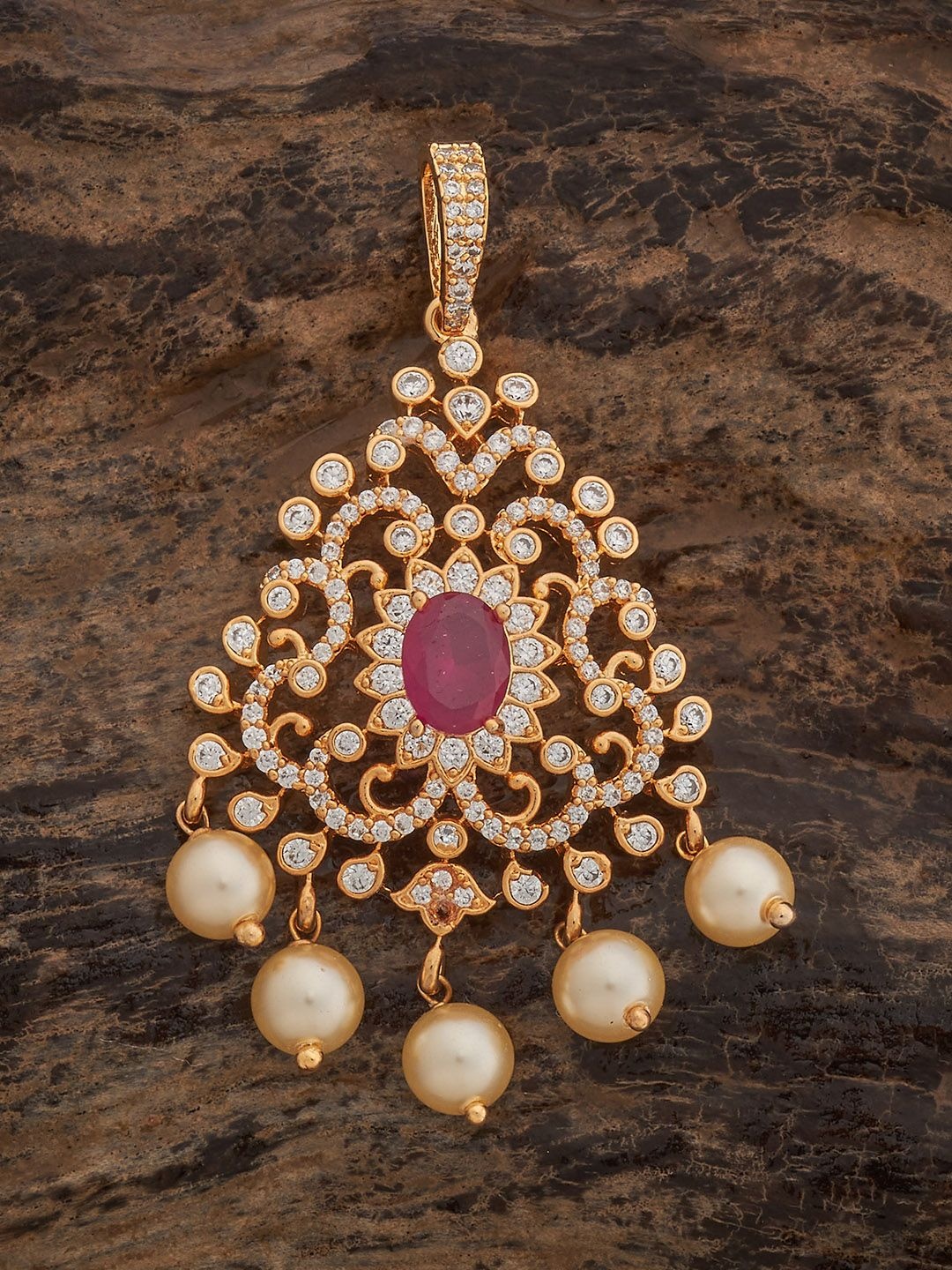 

Kushal's Fashion Jewellery Gold-Plated Contemporary Pendants