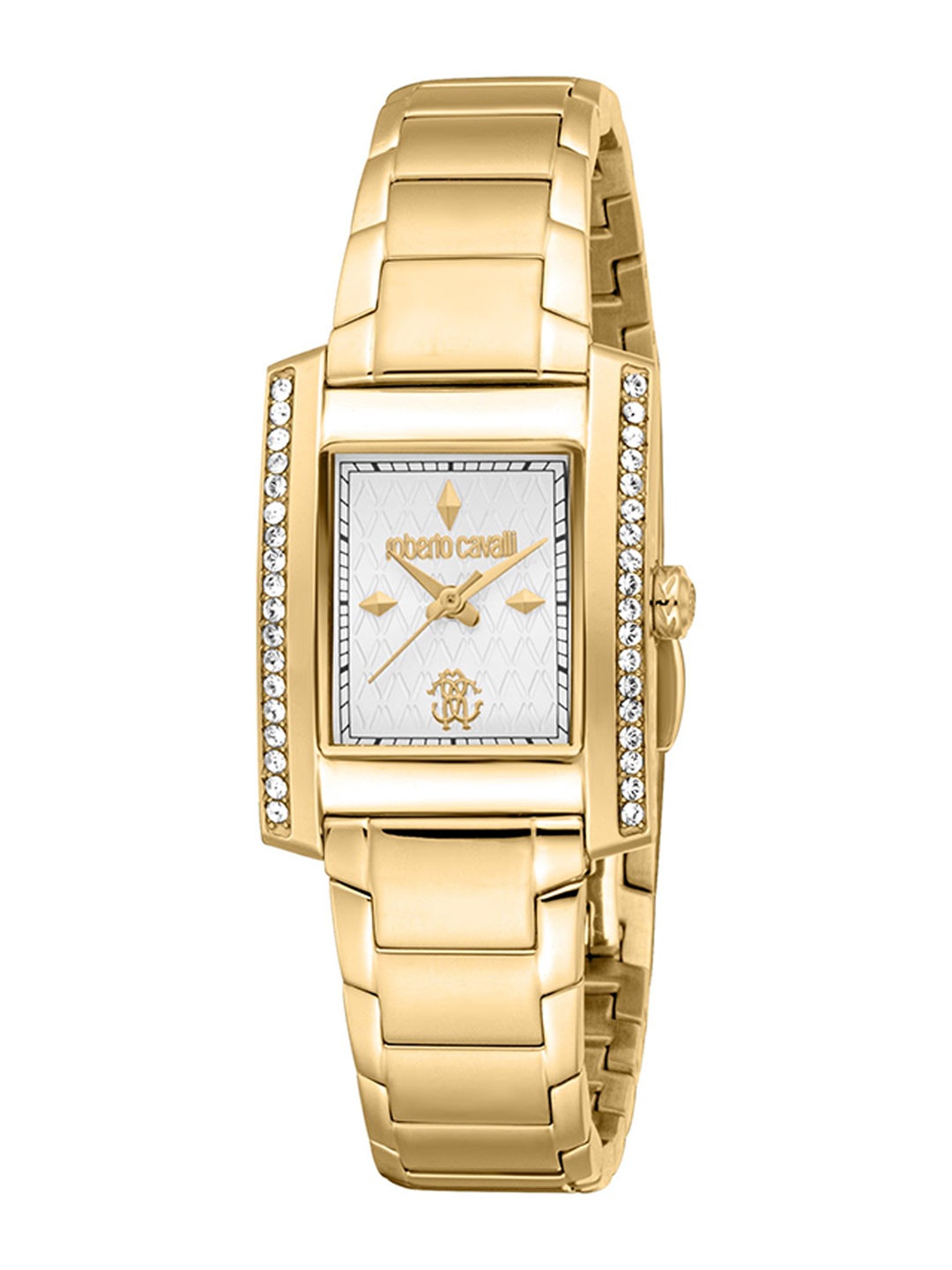 

Roberto Cavalli Women Dial & Stainless Steel Bracelet Style Straps Analogue Automatic Watch RC5L120M0055, Gold