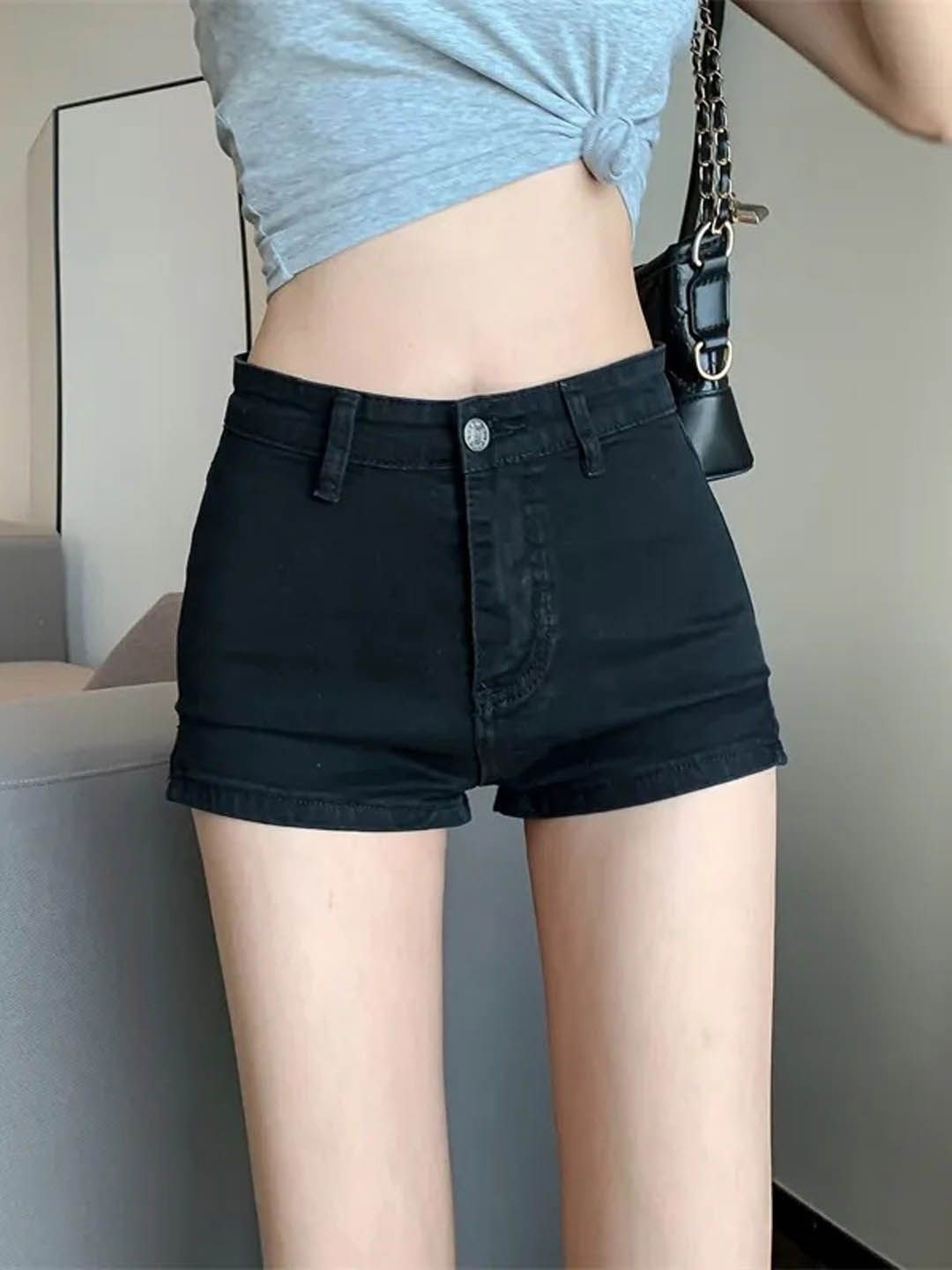 

StyleCast Women Denim Shorts, Black