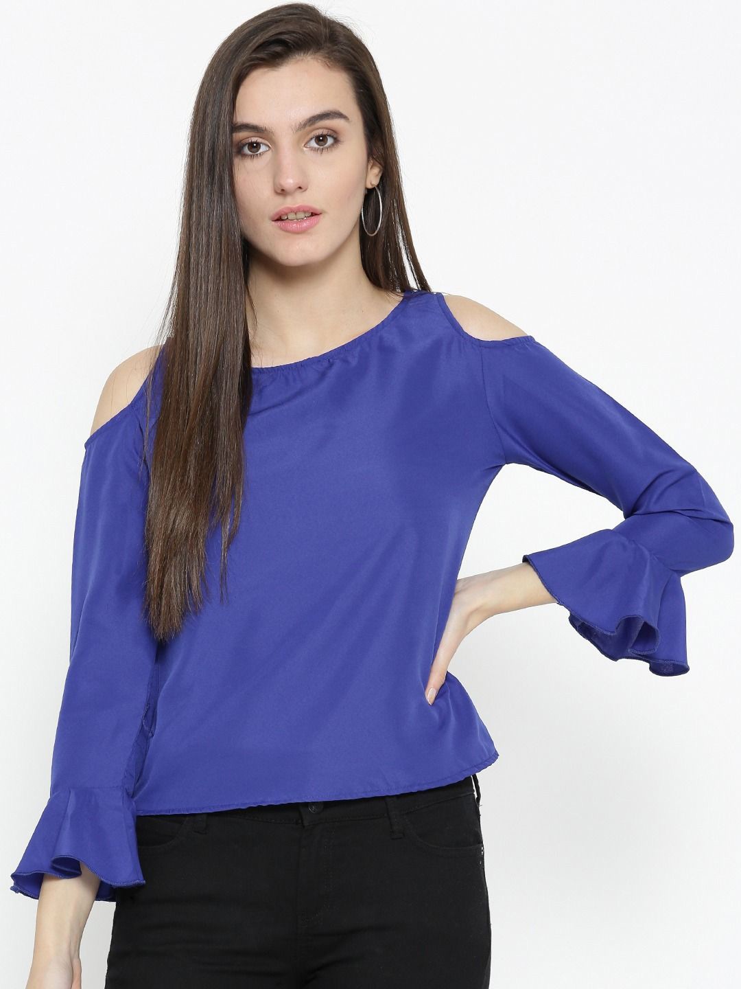 

Moda Rapido Women Round Neck Tank Top, Blue