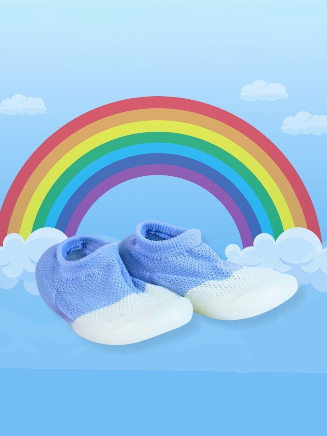 

MOON MAMA Unisex Kids Colourblocked Slip-On Sneakers, Blue