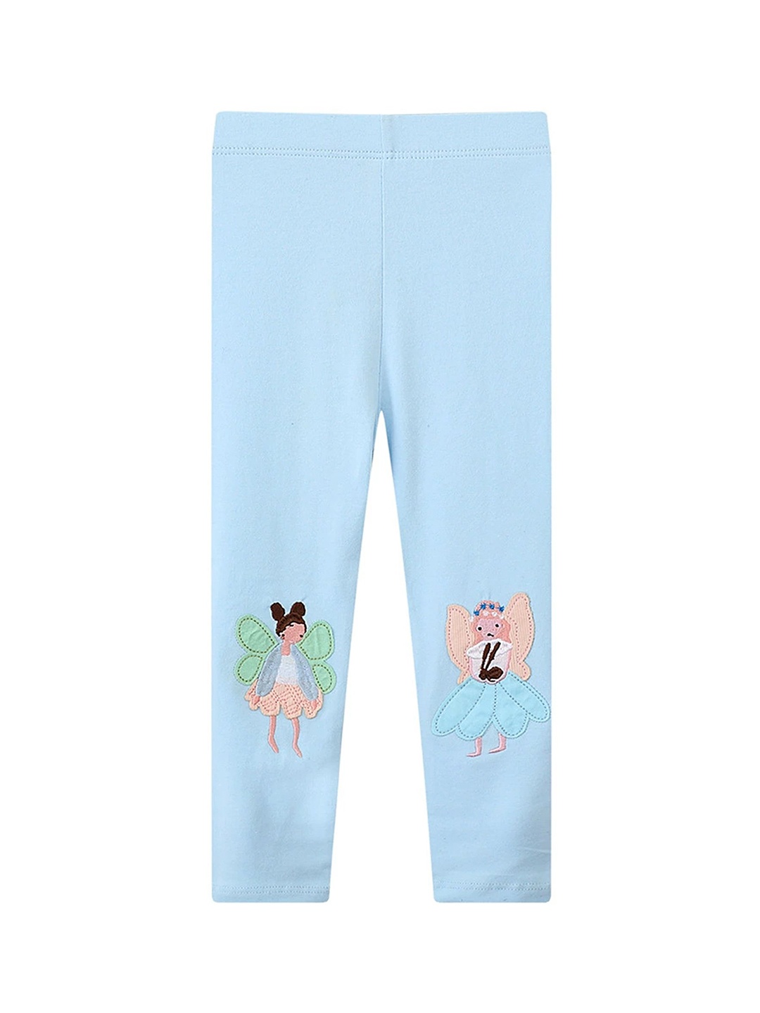

LULU & SKY Printed Mid-Rise Ankle-Length Leggings, Blue