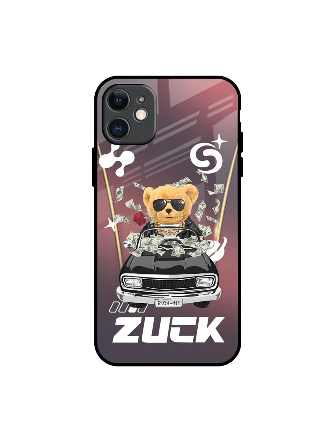 

QRIOH Money Madness Printed iPhone 11 Back Case, White