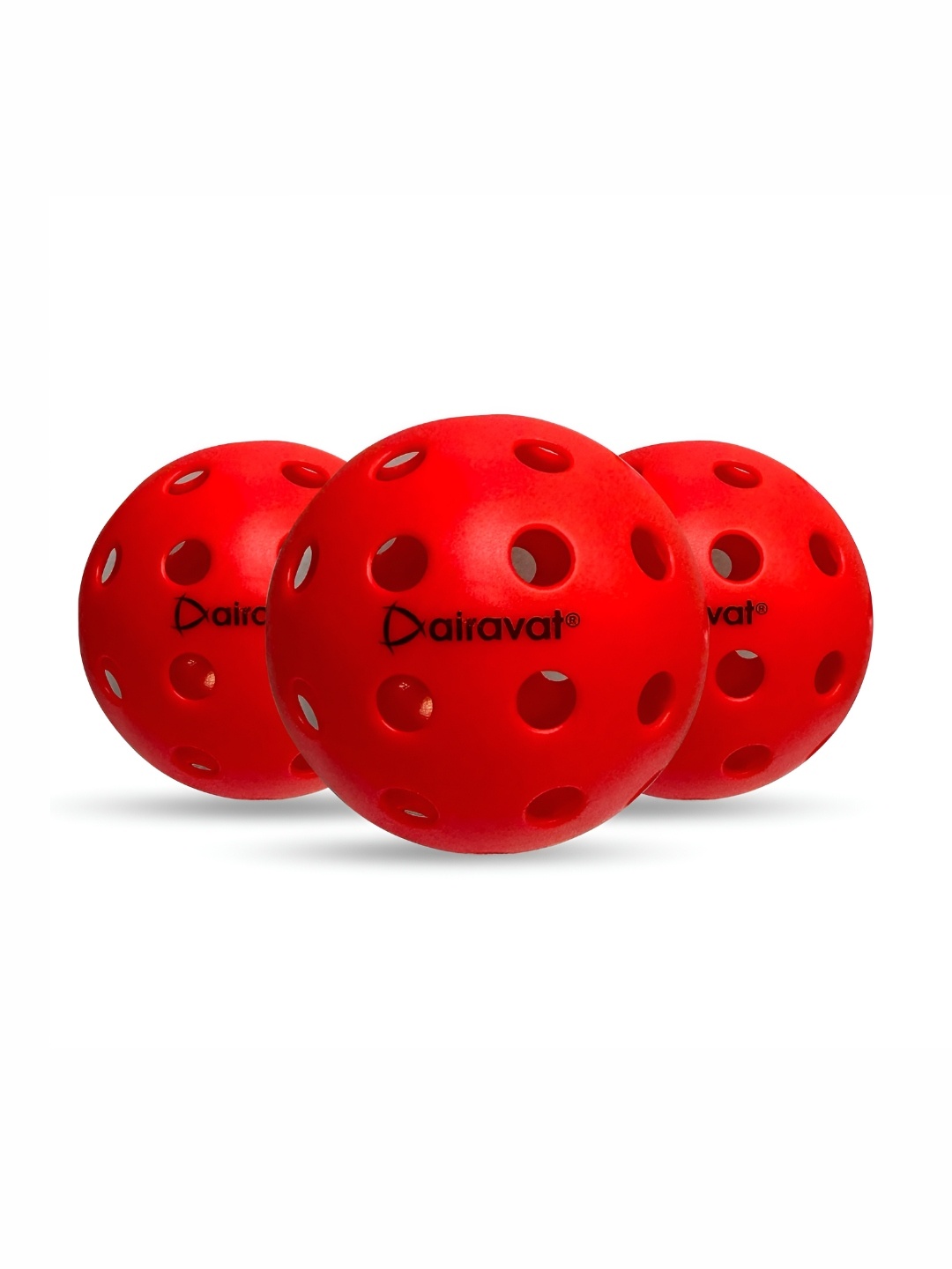 

AIRAVAT Premium 40 Hole Pickleball for Tournament and Competition, Red