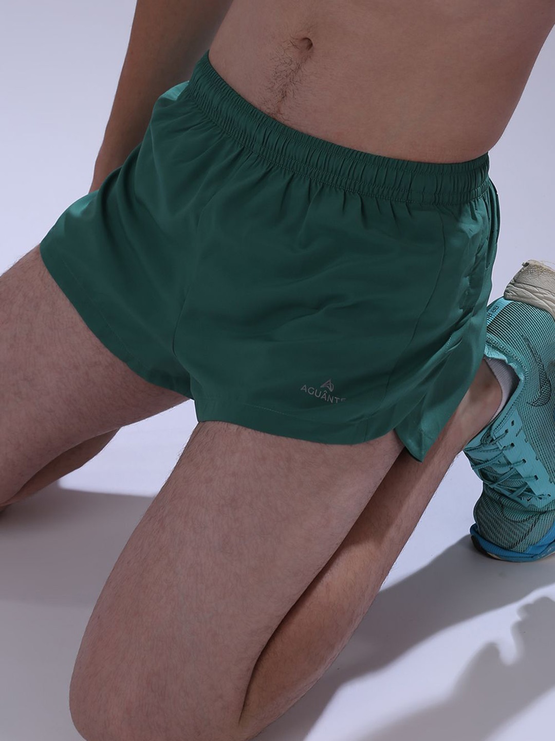 

AGUANTE Men Running Sports Shorts, Green