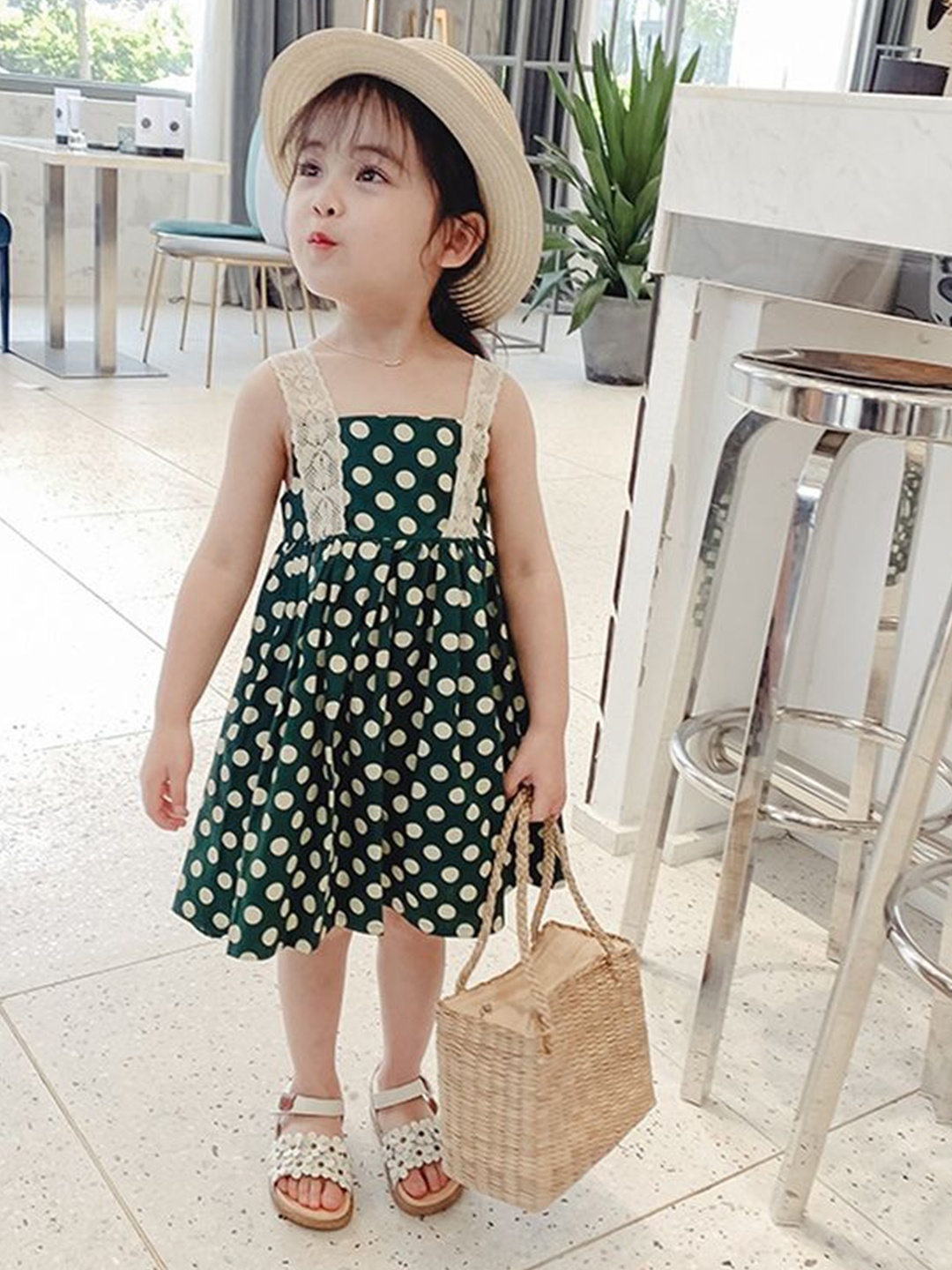 

LULU & SKY Print A-Line Dress, Green