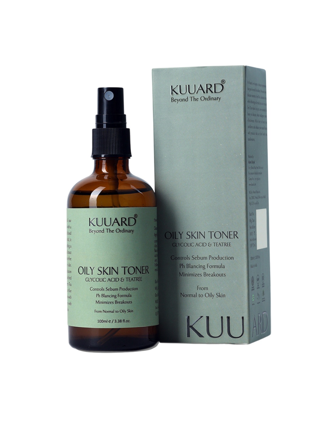 

Kuuard - beyond the ordinary Oily Skin Toner With Glycolic Acid & Tea Tree - 100 ml, Brown