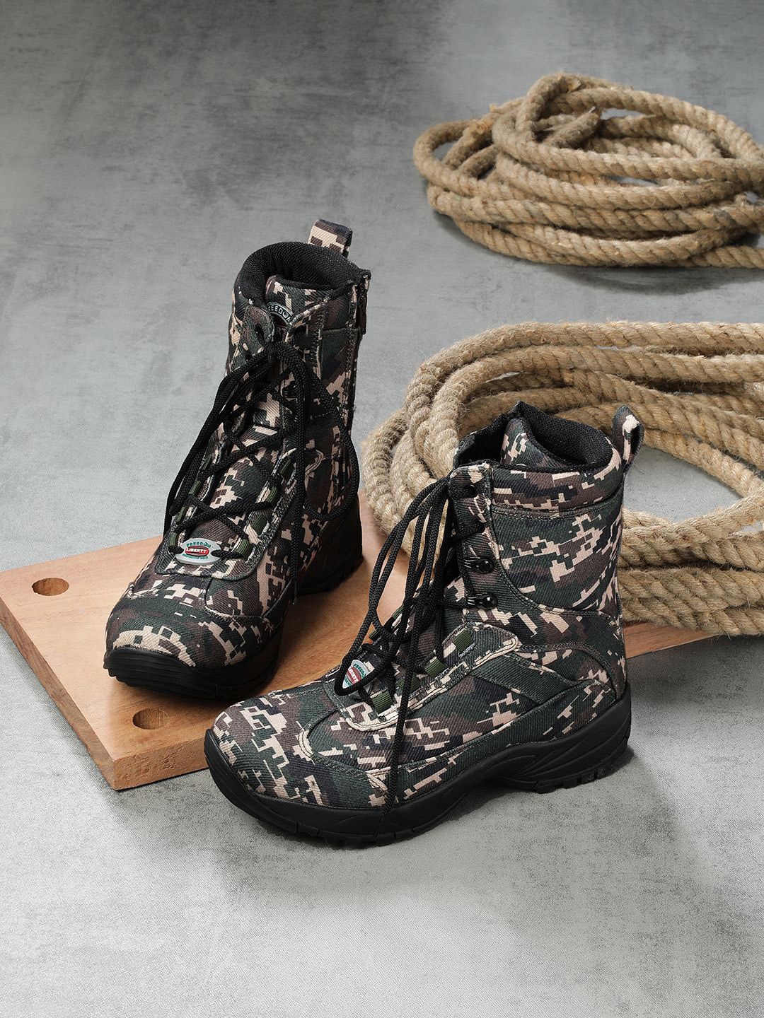

Liberty Men Casual Regular Boots, Olive
