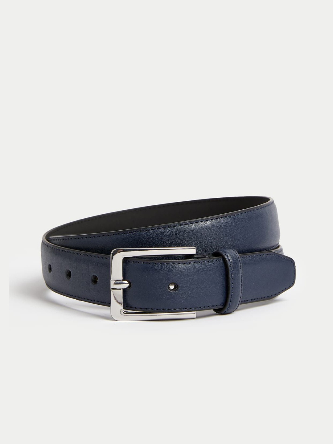 

Marks & Spencer Women Smart Push Pin closure Belt, Navy blue