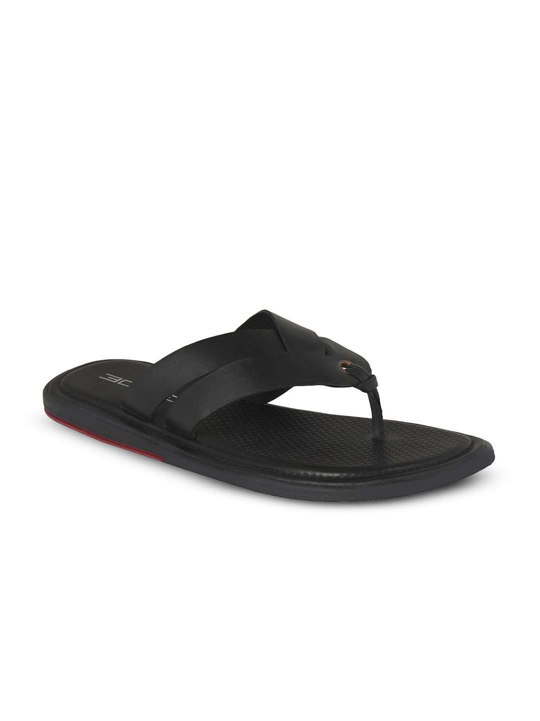 

Egle Men Rubber Thong Flip-Flops, Black