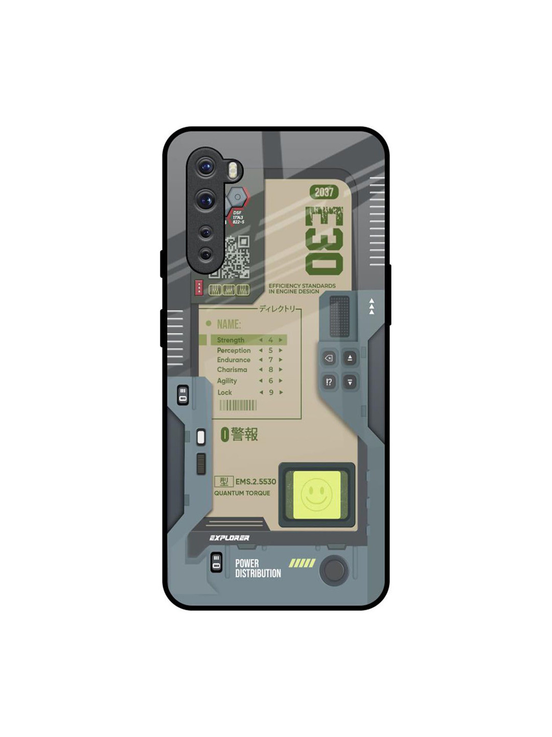 

QRIOH Art Station Printed OnePlus Nord Back Case, Grey