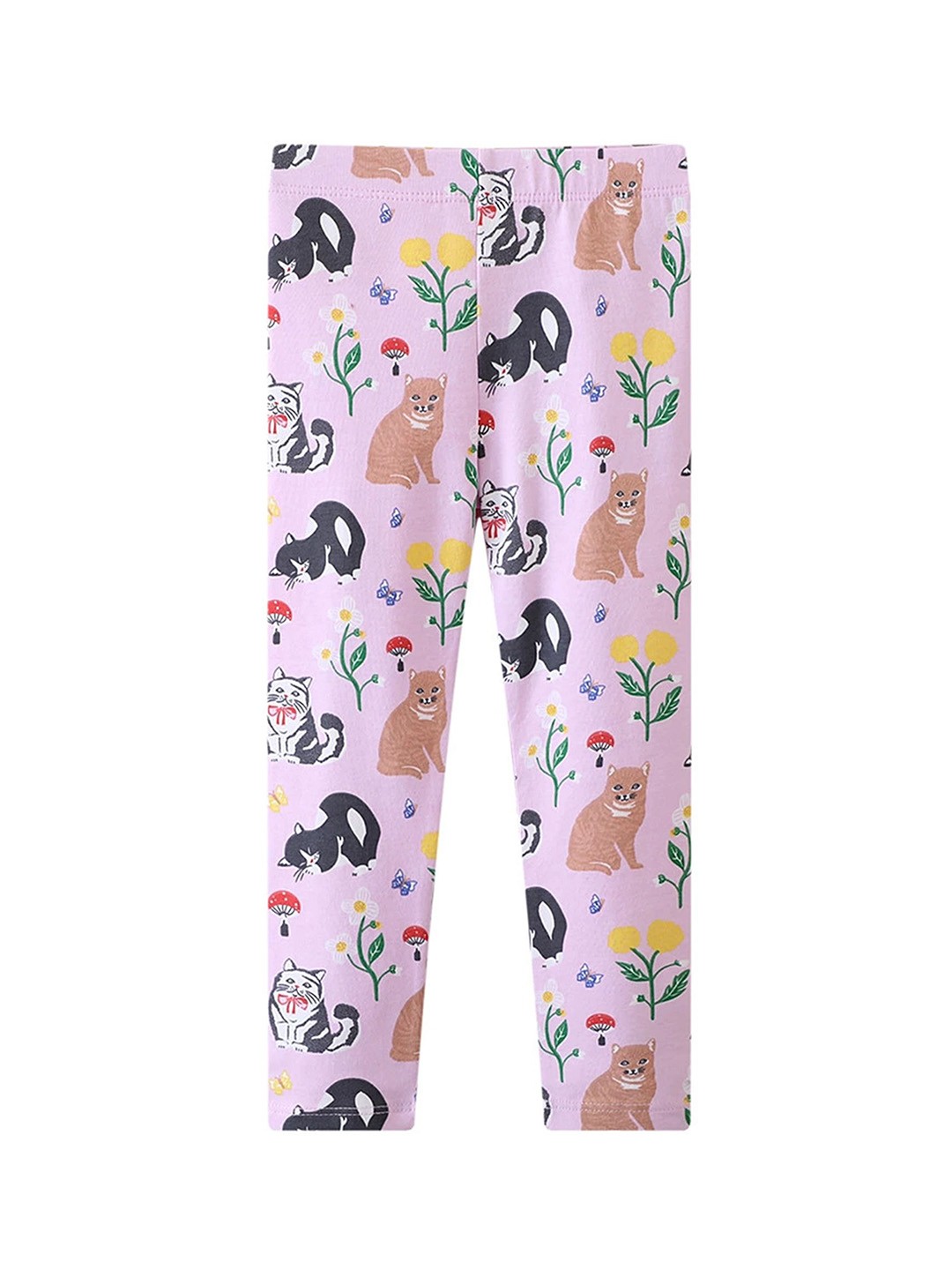 

LULU & SKY Printed Mid-Rise Ankle-Length Leggings, Purple