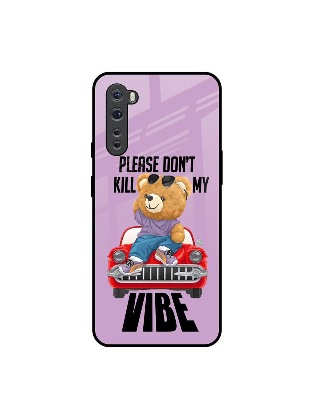 

QRIOH Don't Kill My Vibe Printed OnePlus Nord Back Case, Purple