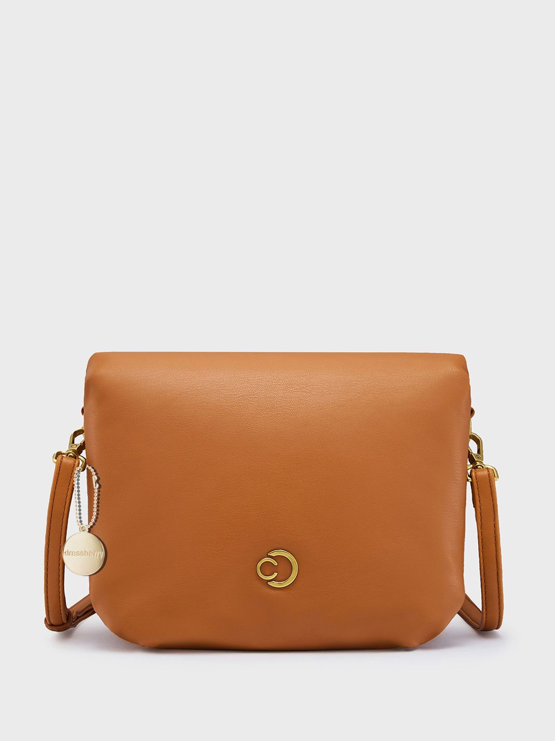 

DressBerry X CAPRESE Swagger Sling Bag, Tan