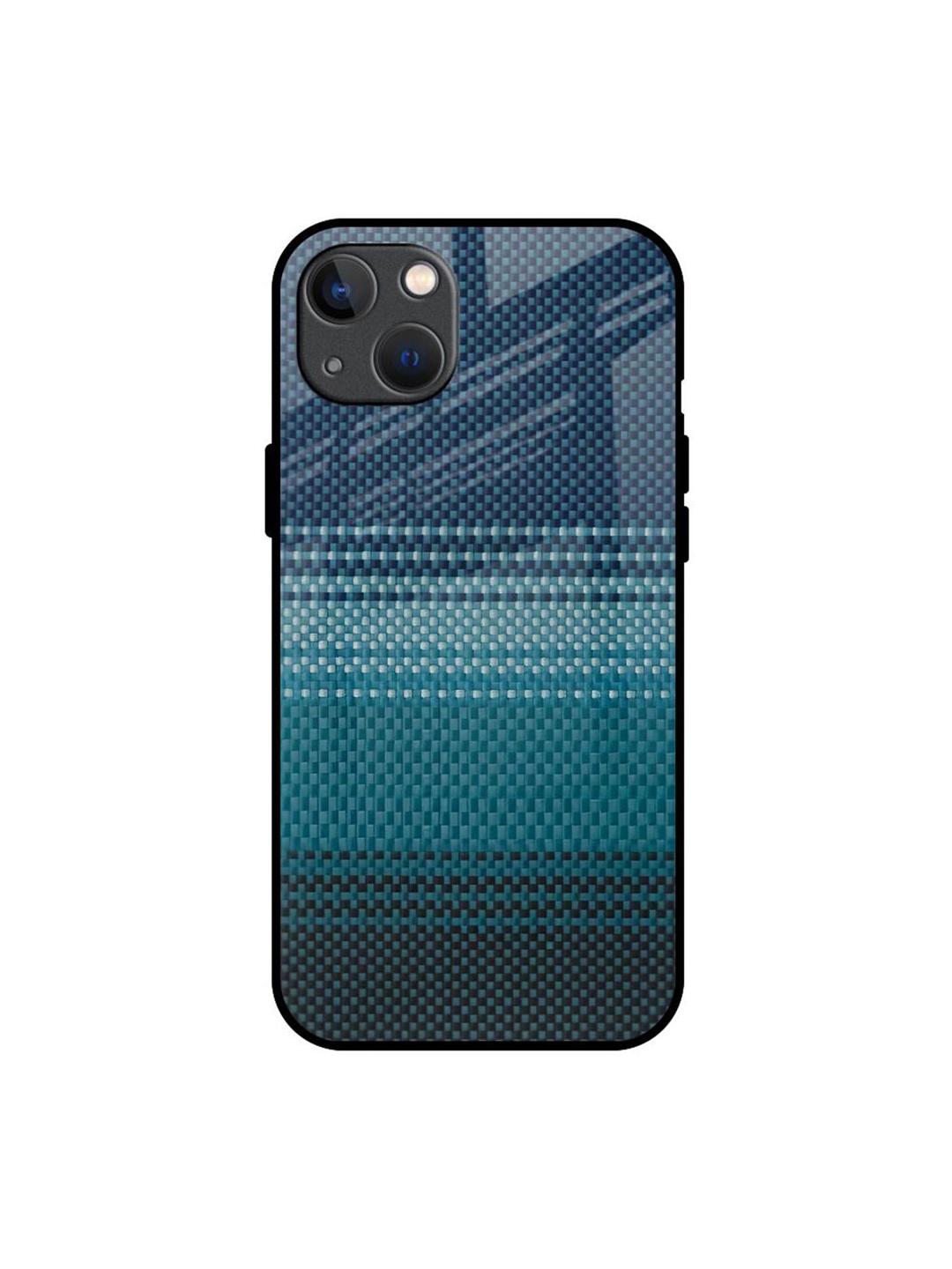 

QRIOH Modern Rug Printed iPhone 13 Back Case, Blue