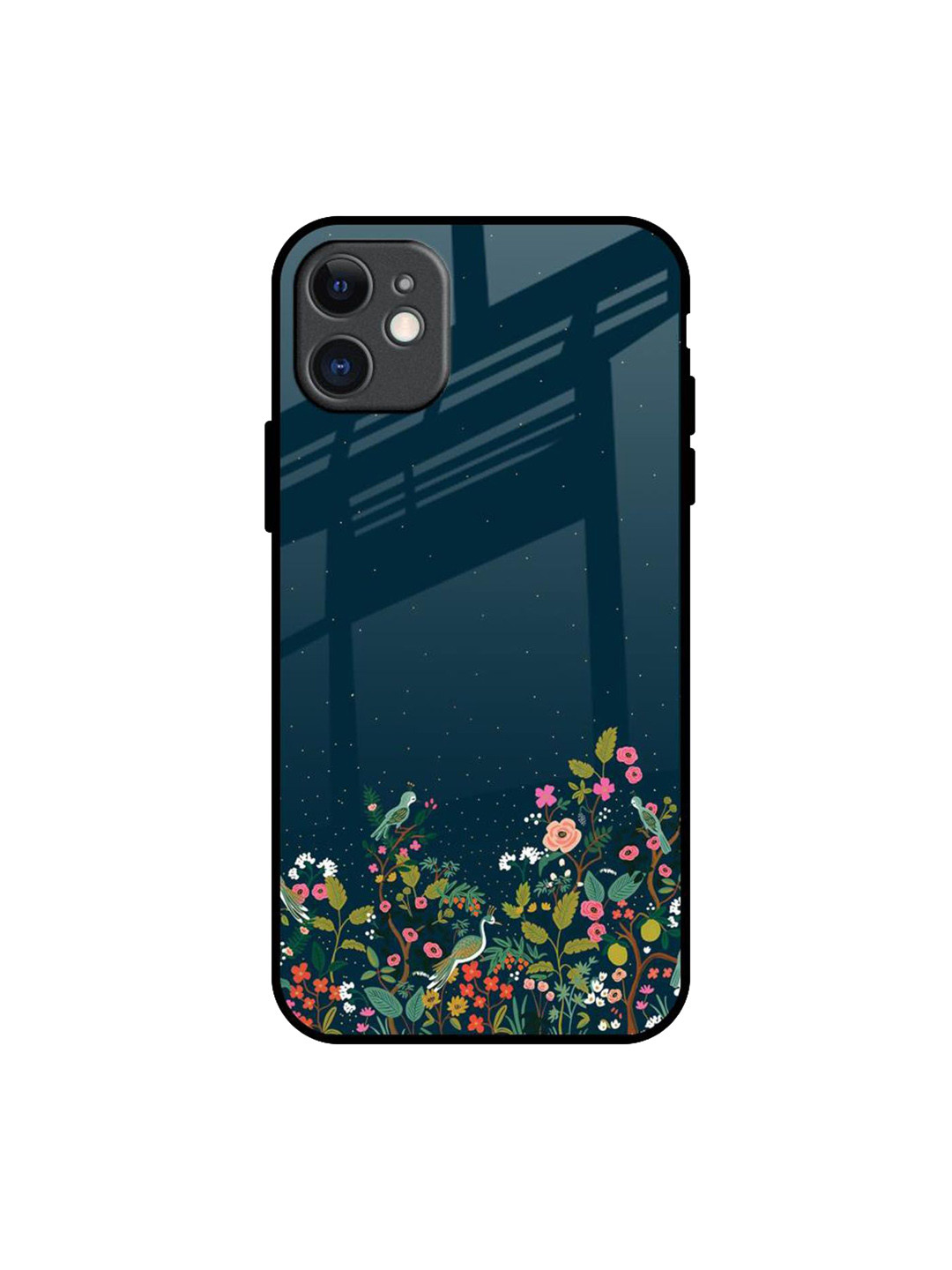

QRIOH Small Garden Printed iPhone 11 Back Case, Green