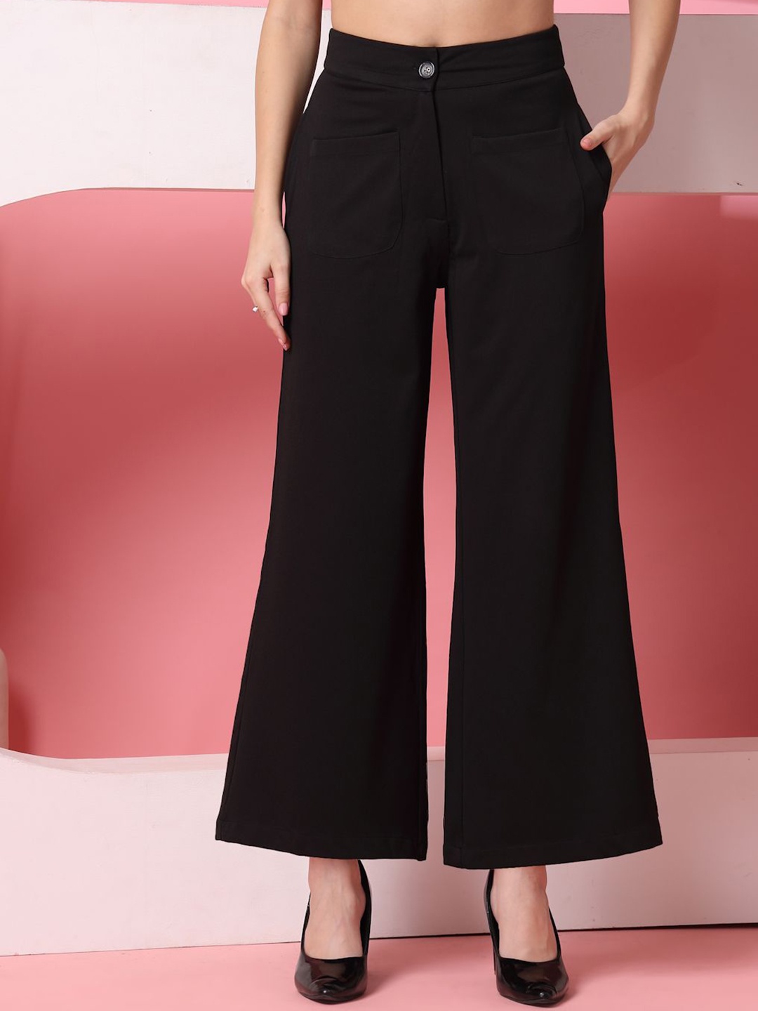 

DressBerry Women Relaxed Trousers, Black