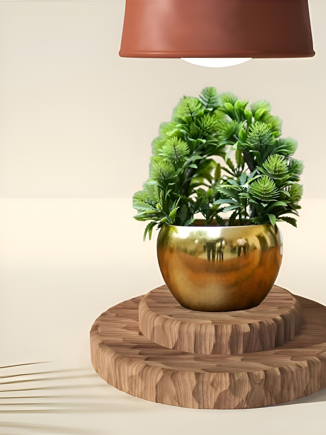 

CK HOMEZ The Decor Worthy Gold-Toned Metal Planter