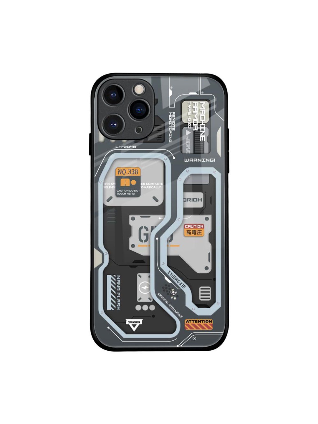 

QRIOH Typography Printed iPhone 11 Pro Back Case Mobile Accessories, Grey