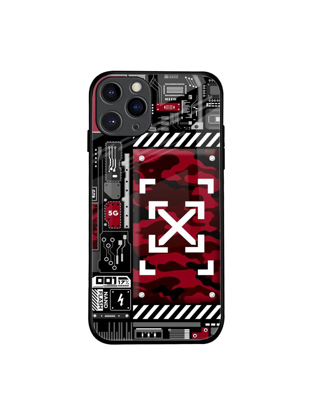 

QRIOH Typography Printed iPhone 11 Pro Back Case Mobile Accessories, Red