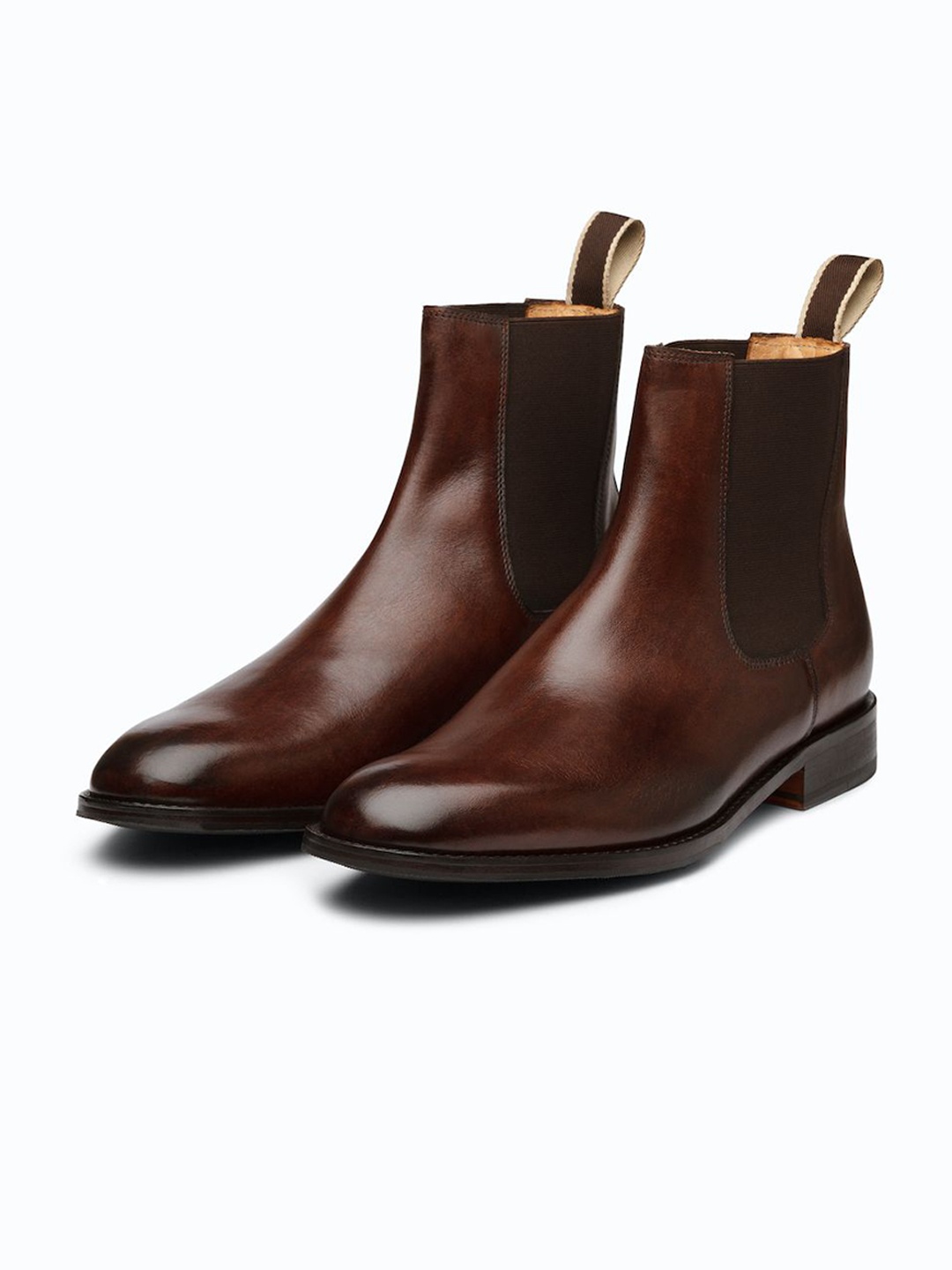

3DM Lifestyle Men Leather Chelsea Boots, Brown