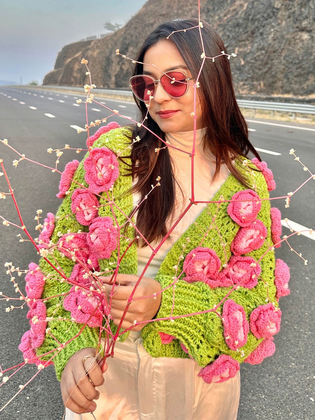 

Sugercandy Women Woollen Sweater Vest, Green