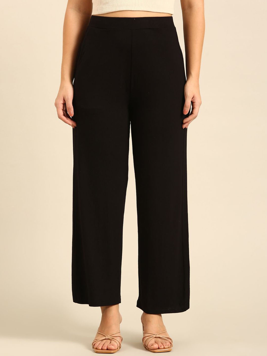 

De Moza Women Trousers, Black