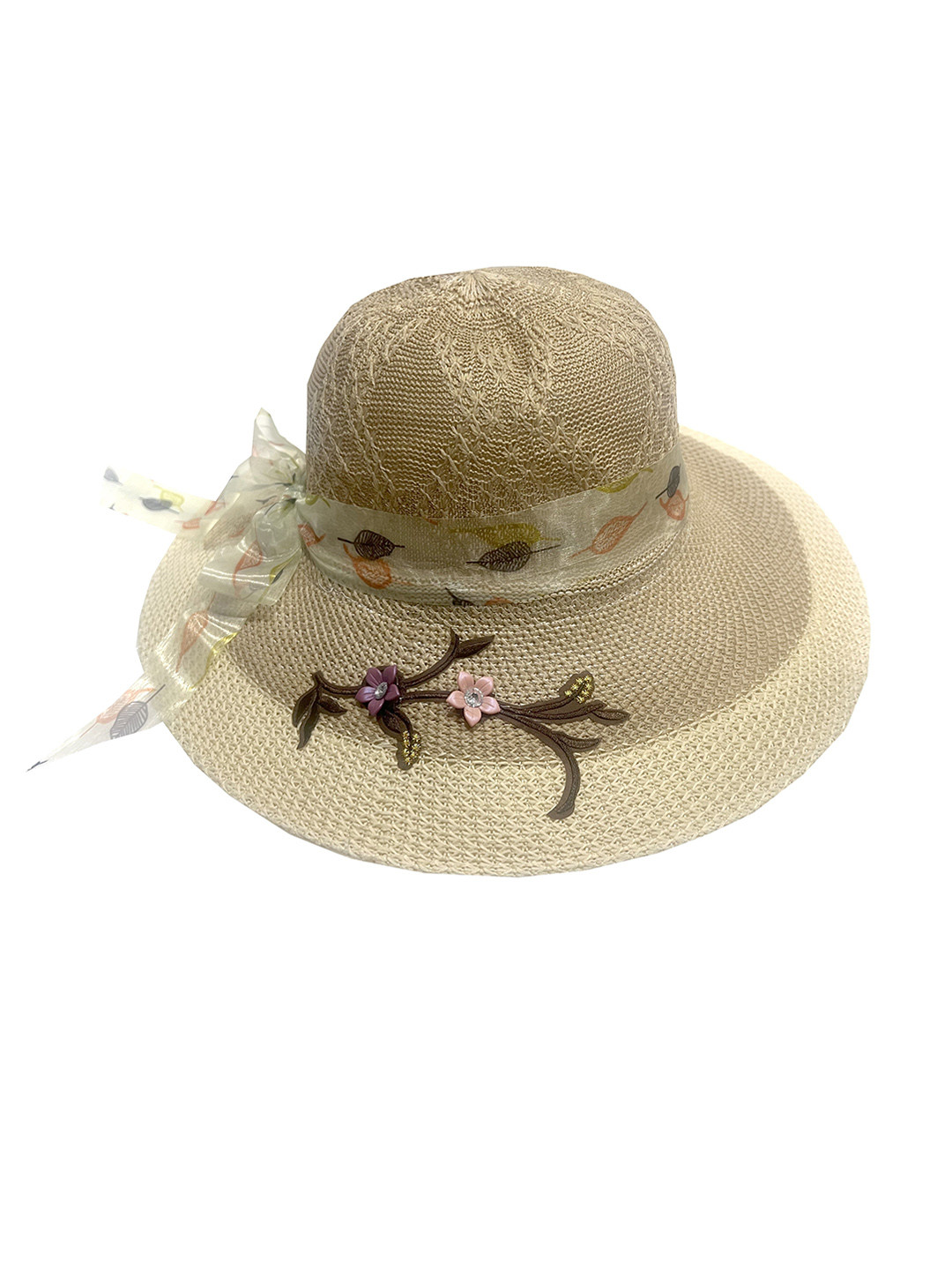 

Infispace Women Brown Embroidered Fedora Hat