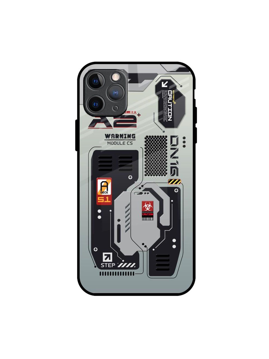 

QRIOH Techno Vibes Printed iPhone 11 Pro Max Back Case, Green