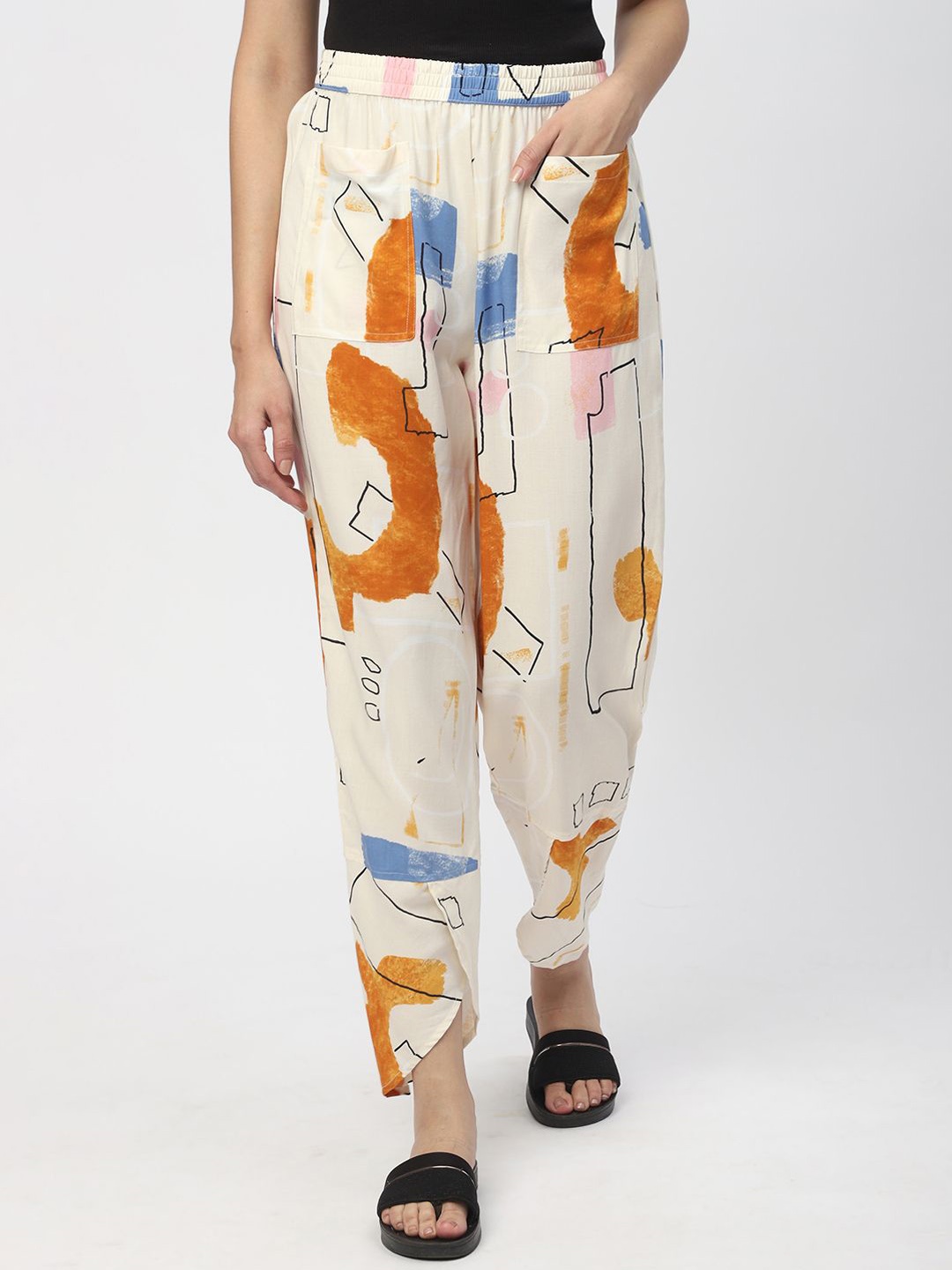 

Mystere Paris Relaxed-Fit Straight-Leg Lounge Pants, Multi