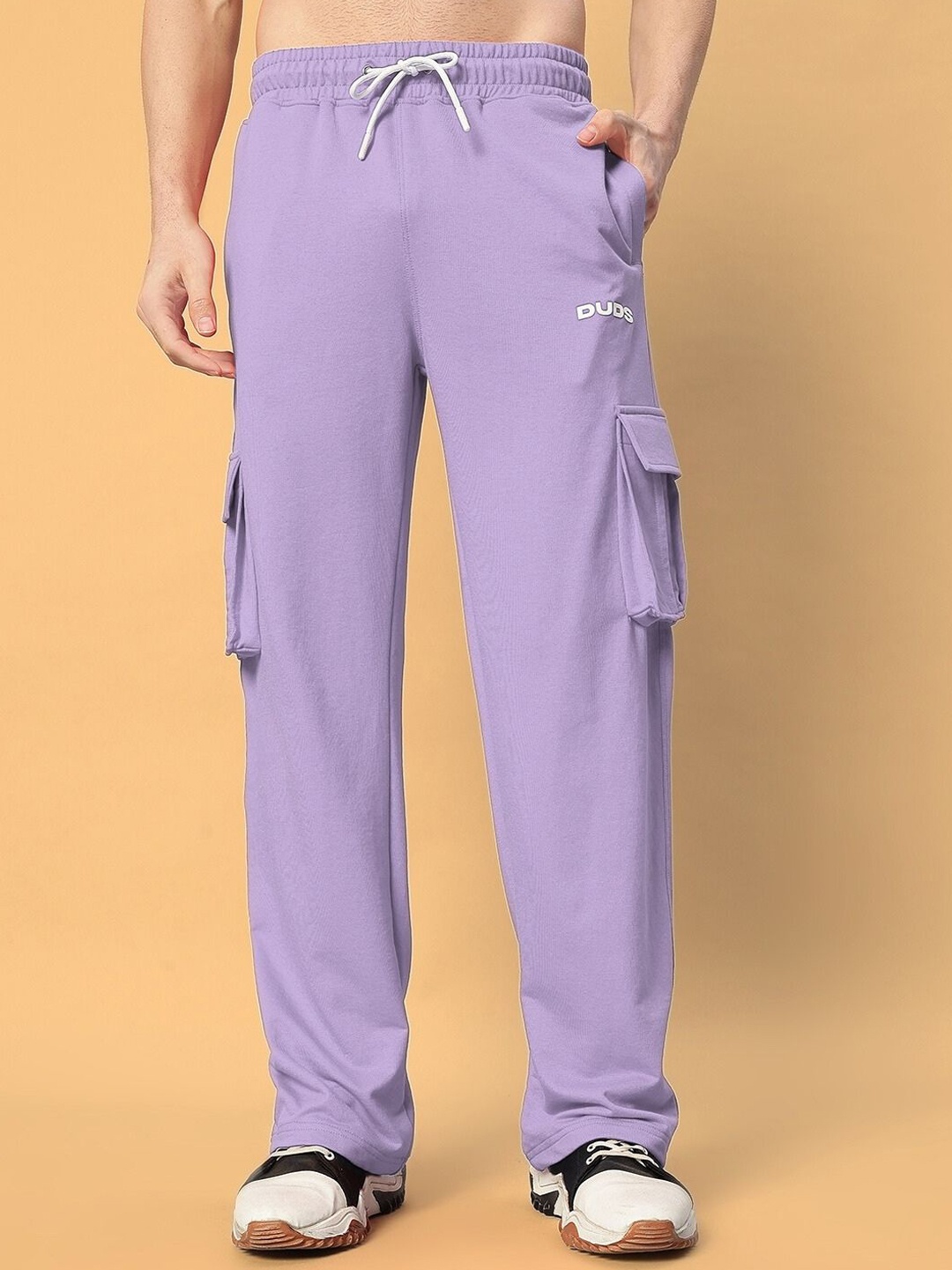 

WEARDUDS Men Relaxed-Fit Track Pants, Lavender