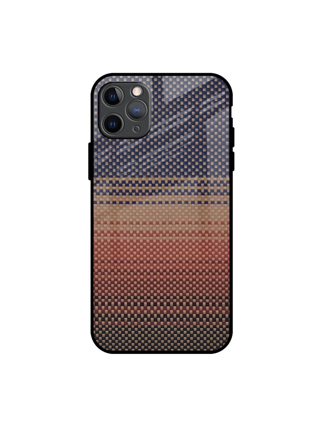 

QRIOH Fiber Artistry Printed iPhone 11 Pro Max Back Case, Brown