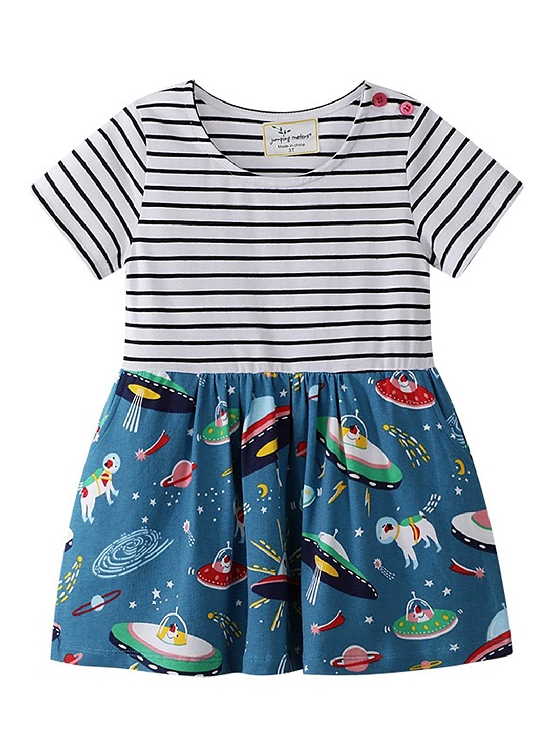

LULU & SKY Girls Printed Nightdress, White