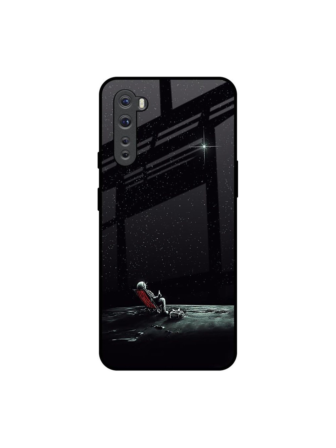 

QRIOH Relaxation Mode On Printed OnePlus Nord Back Case, Black