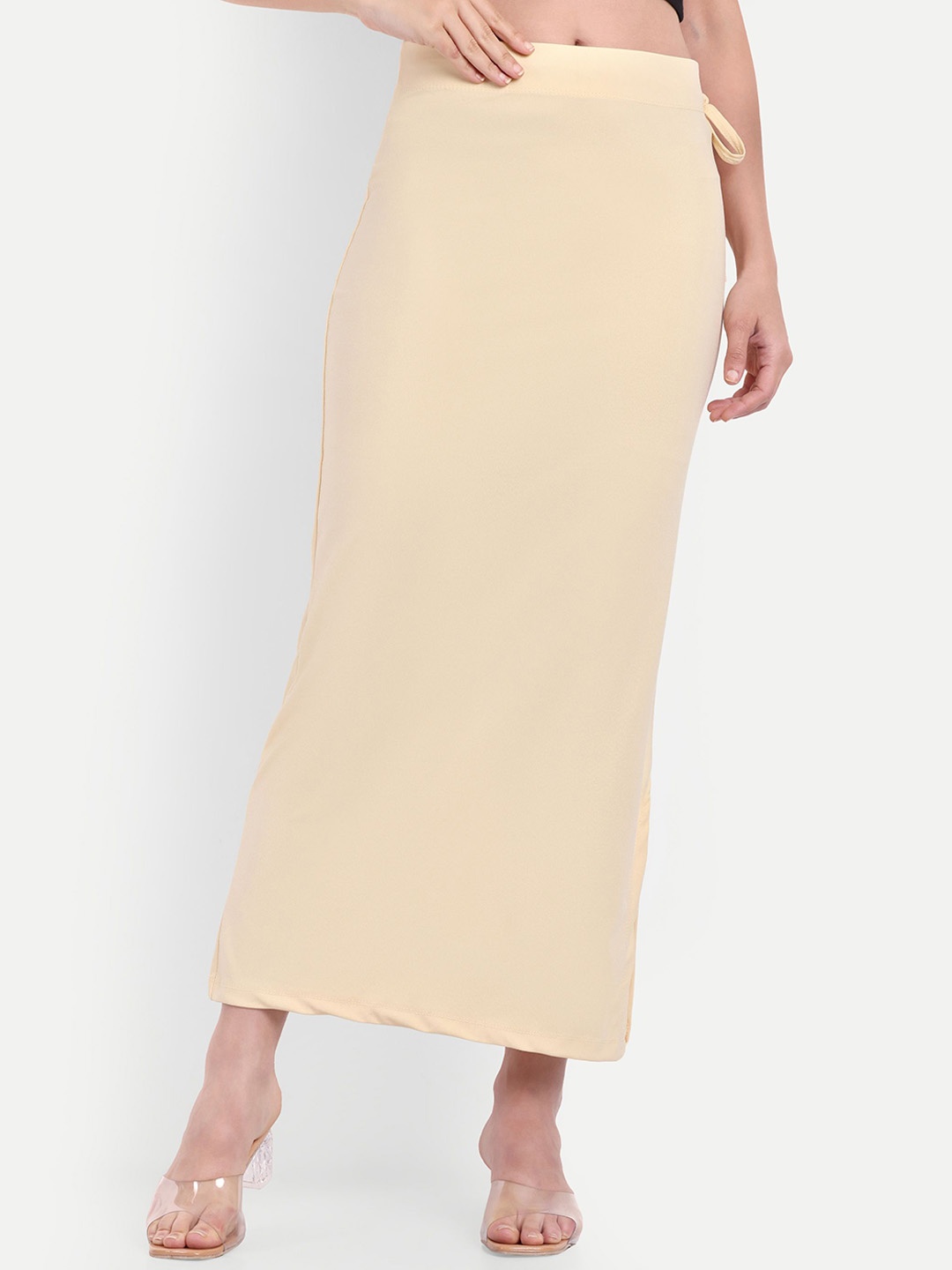 

Bureaucrat Side Slit Petticoat Saree Shapewear, Cream