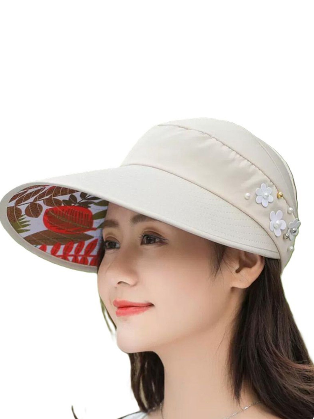 

Alexvyan Women Visor Cap, Beige