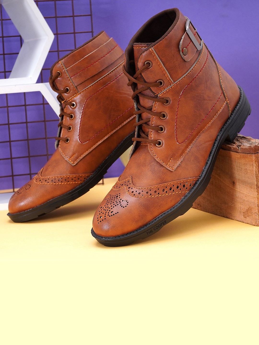 

Killer Men Round Toe Regular Boots, Tan