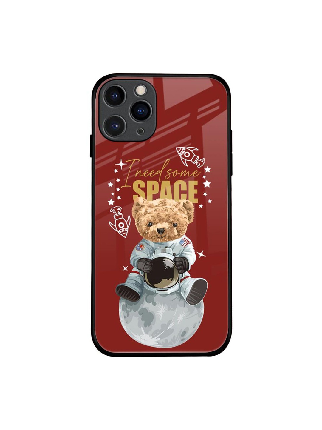 

QRIOH Typography Printed iPhone 11 Pro Back Case Mobile Accessories, Maroon