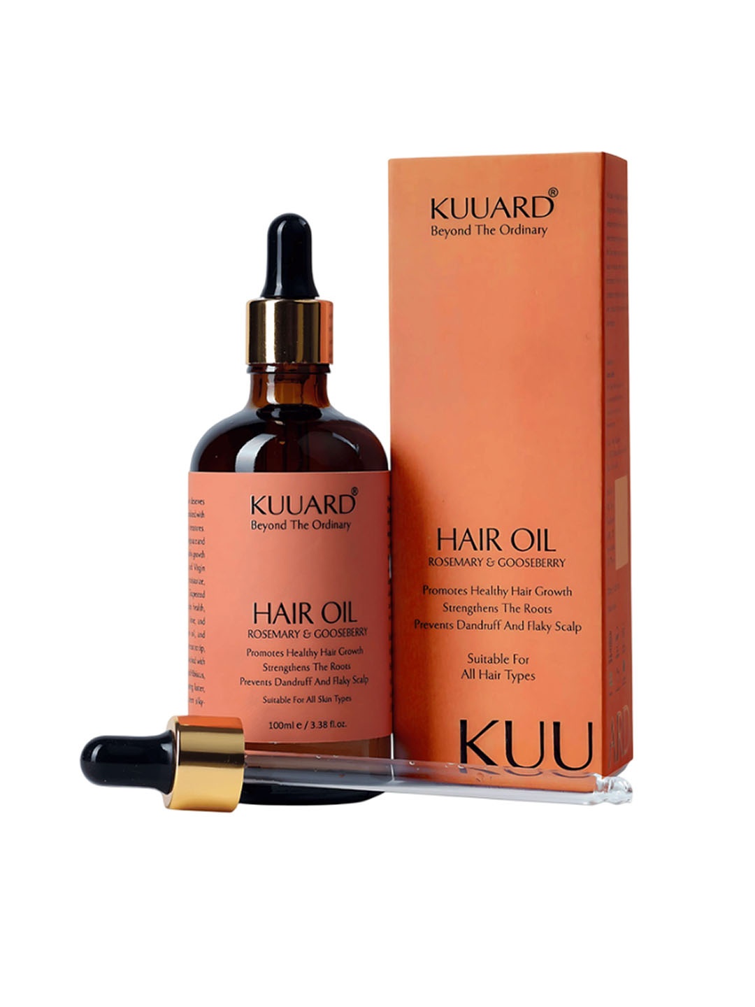 

Kuuard - beyond the ordinary Hairfall And Dull Hair Rosemary & Grapeseed Hair Oil - 100 ml, Brown