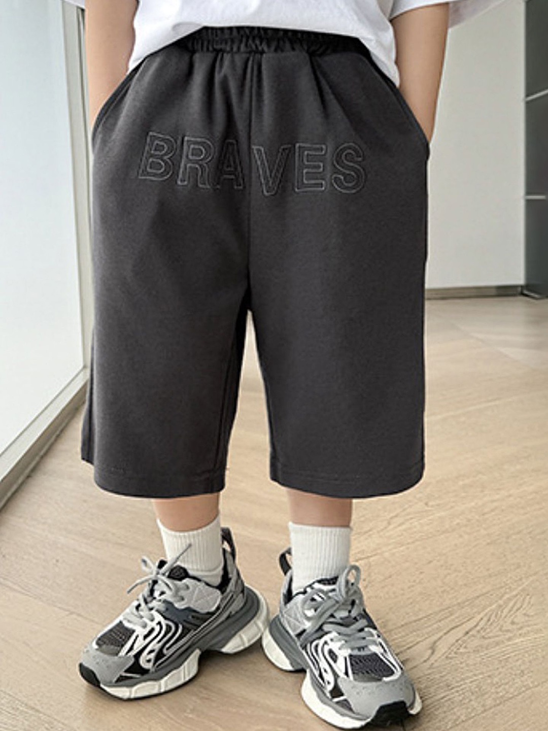 

LULU & SKY Boys Shorts, Grey